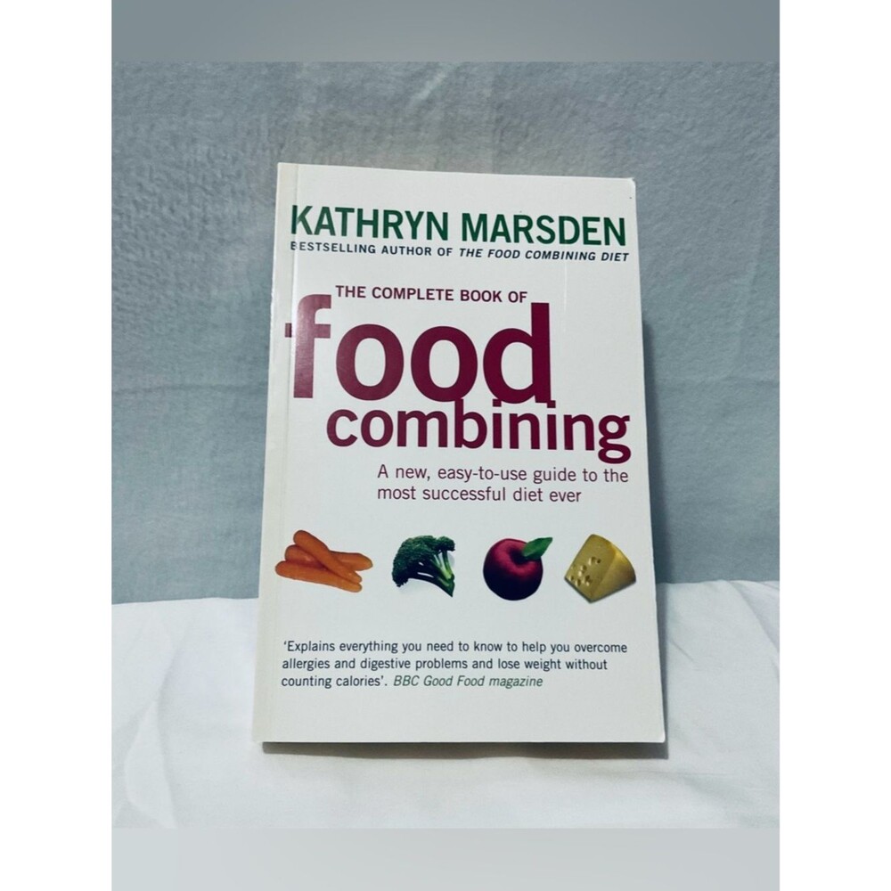 White & Maroon 'Food Combining' Cookbook